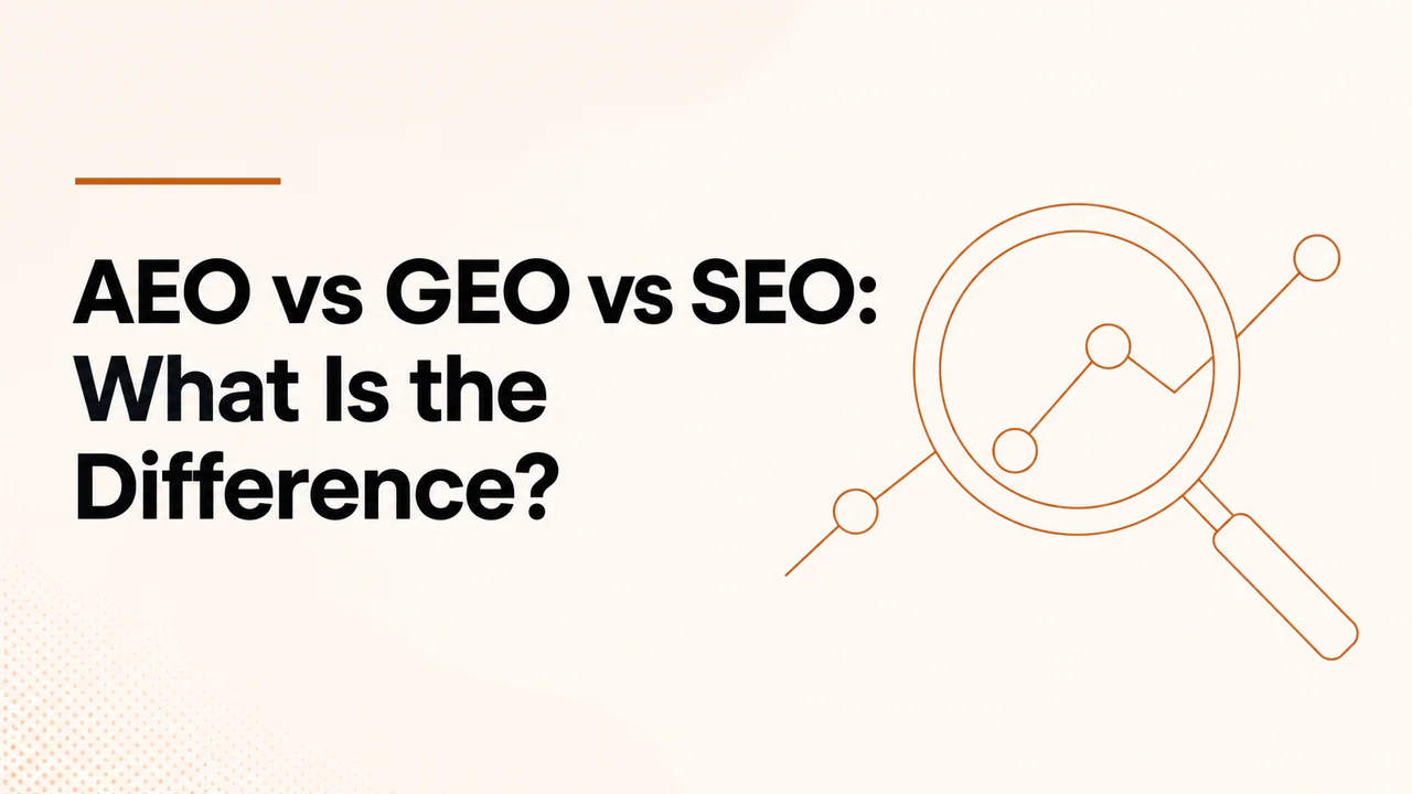 AEO vs GEO vs SEO What Is the Difference article cover