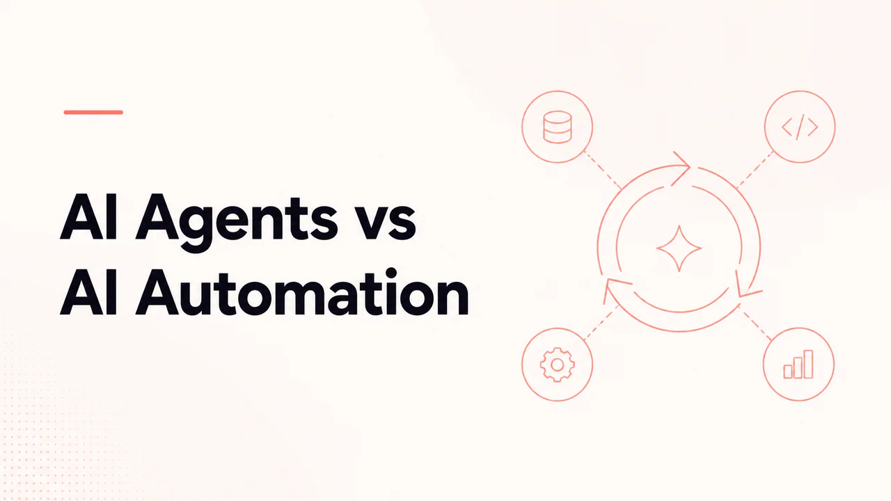 AI Agents vs AI Automation article cover