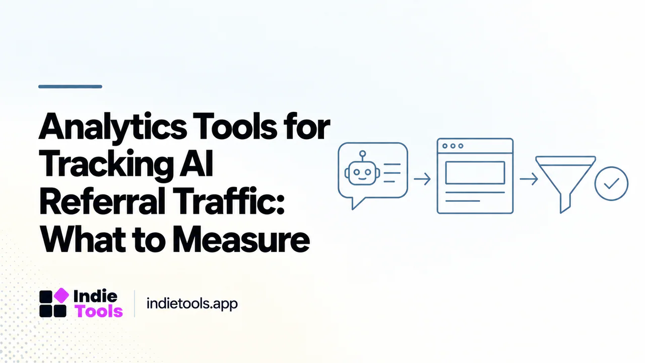 Analytics Tools for Tracking AI Referral Traffic: What to Measure — IndieTools guide