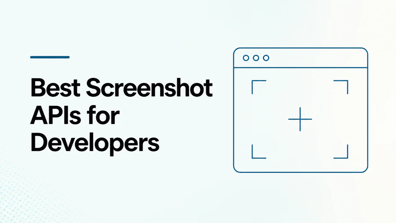 Best Screenshot APIs for Developers article cover