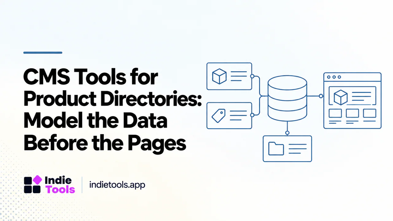 CMS Tools for Product Directories: Model the Data Before the Pages — IndieTools guide