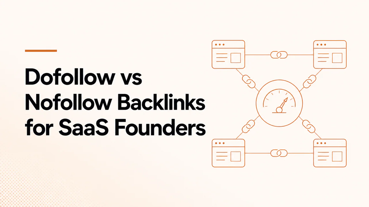 Dofollow vs Nofollow Backlinks for SaaS Founders article cover
