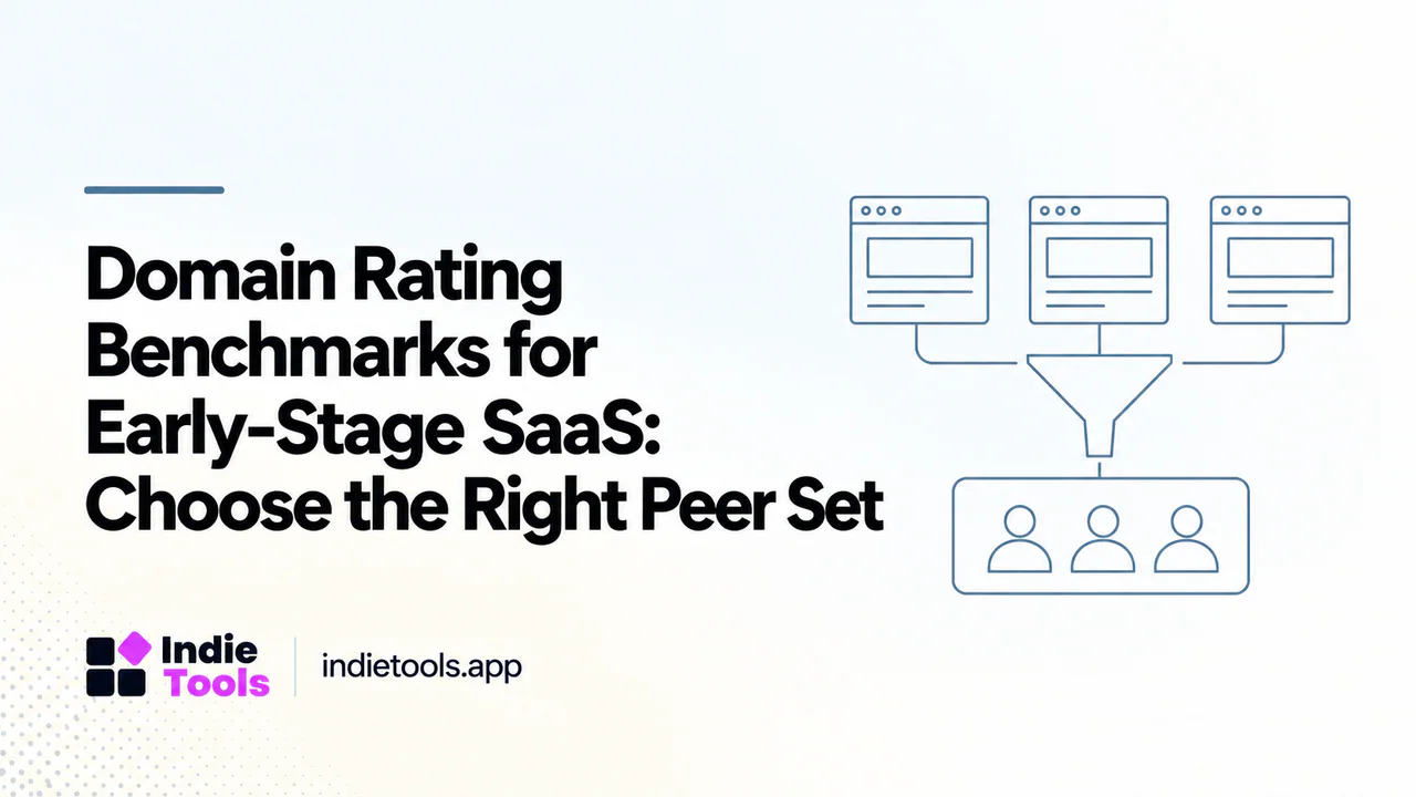 Domain Rating Benchmarks for Early-Stage SaaS: Choose the Right Peer Set — IndieTools guide