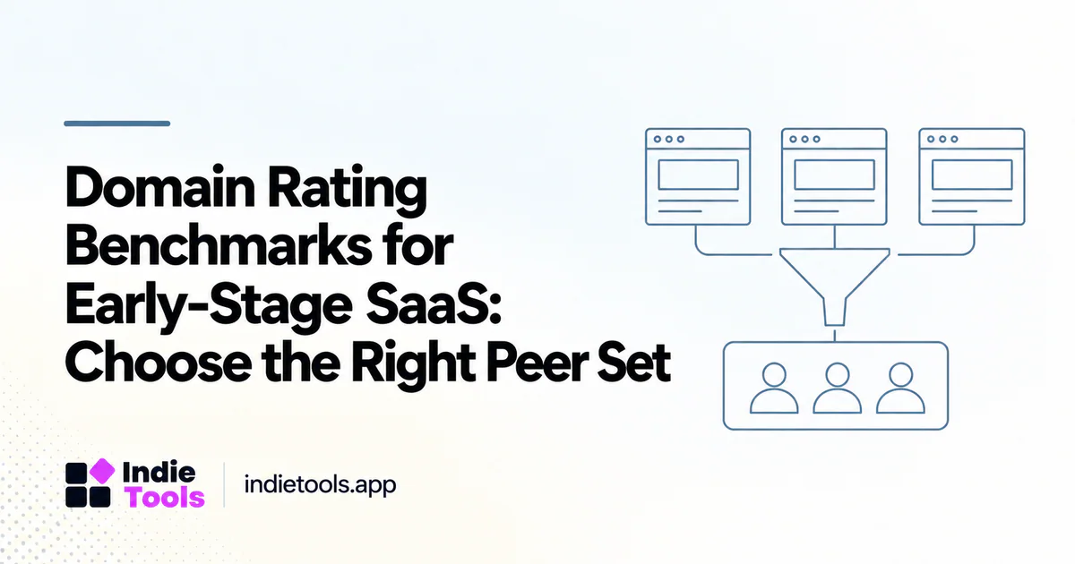 Domain Rating Benchmarks for Early-Stage SaaS: Choose the Right Peer Set — IndieTools guide