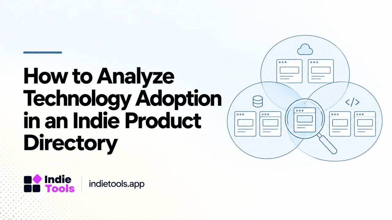 How to Analyze Technology Adoption in an Indie Product Directory — IndieTools guide