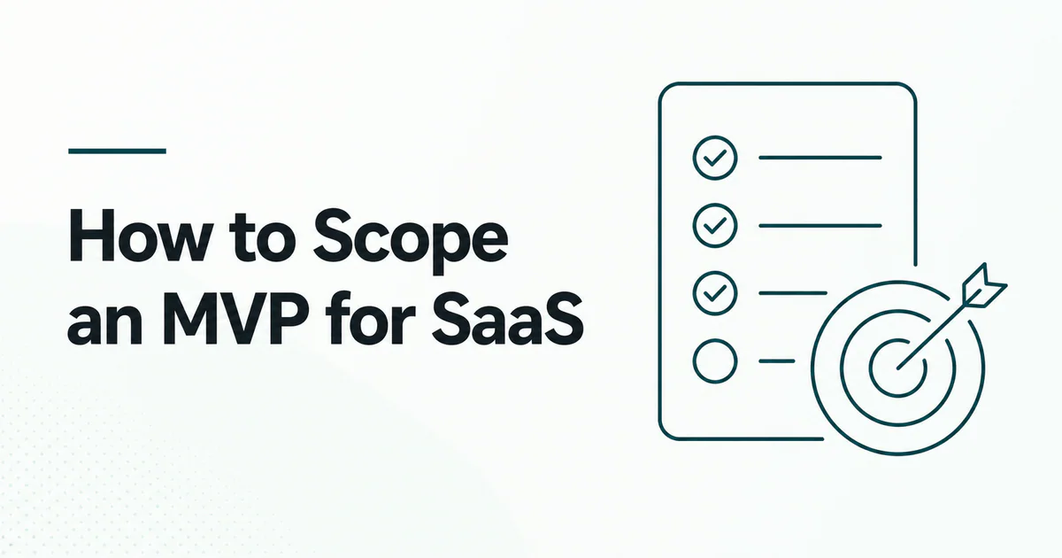 How to Scope an MVP for SaaS article cover
