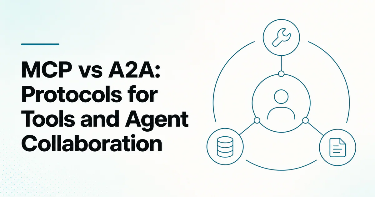 MCP vs A2A Protocols for Tools and Agent Collaboration article cover