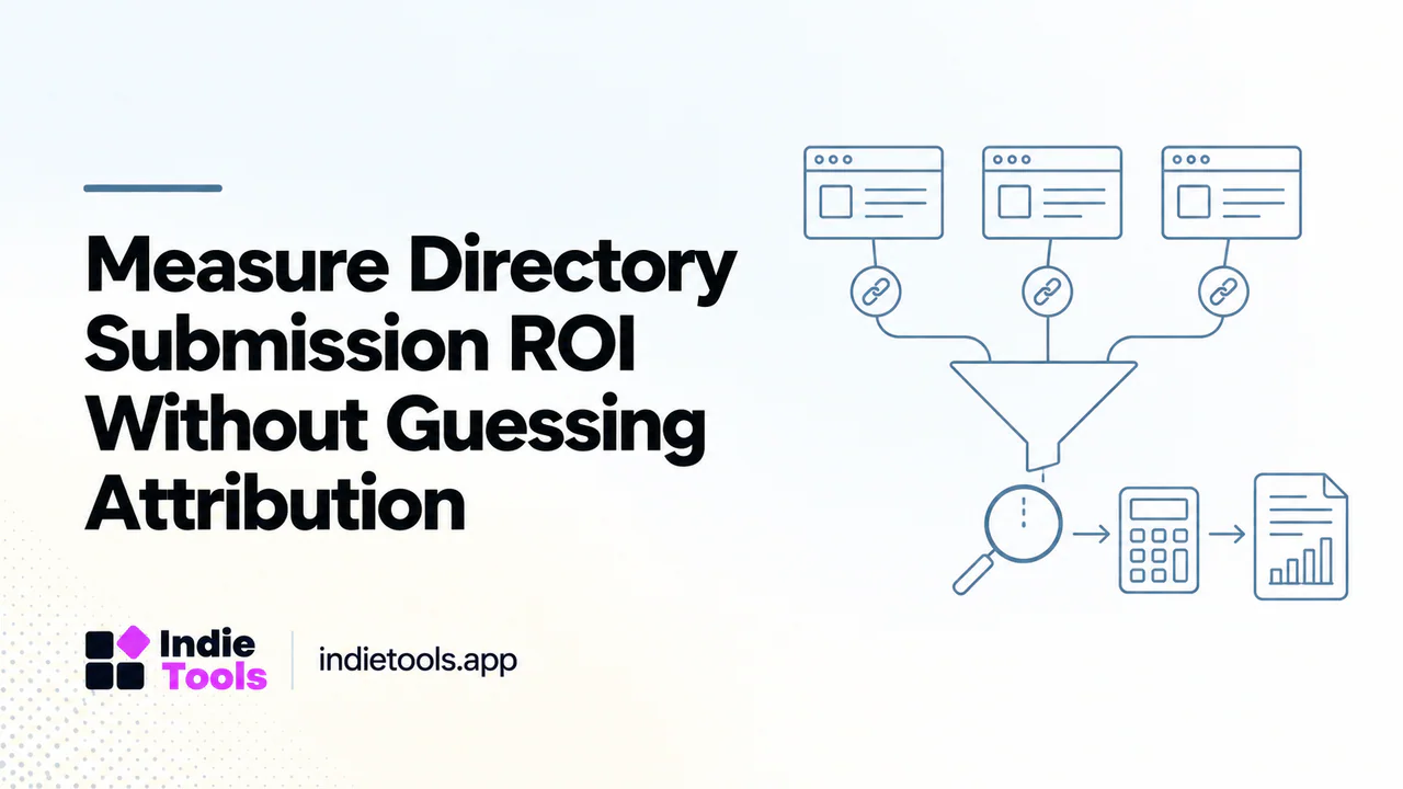 Measure Directory Submission ROI Without Guessing Attribution — IndieTools guide