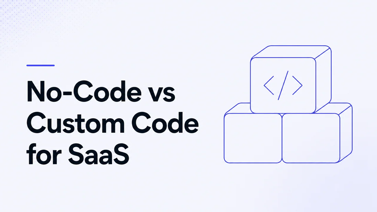 No Code vs Custom Code for SaaS