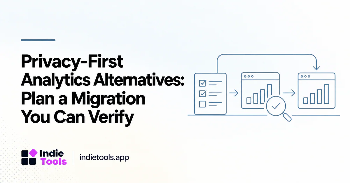 Privacy-First Analytics Alternatives: Plan a Migration You Can Verify — IndieTools guide