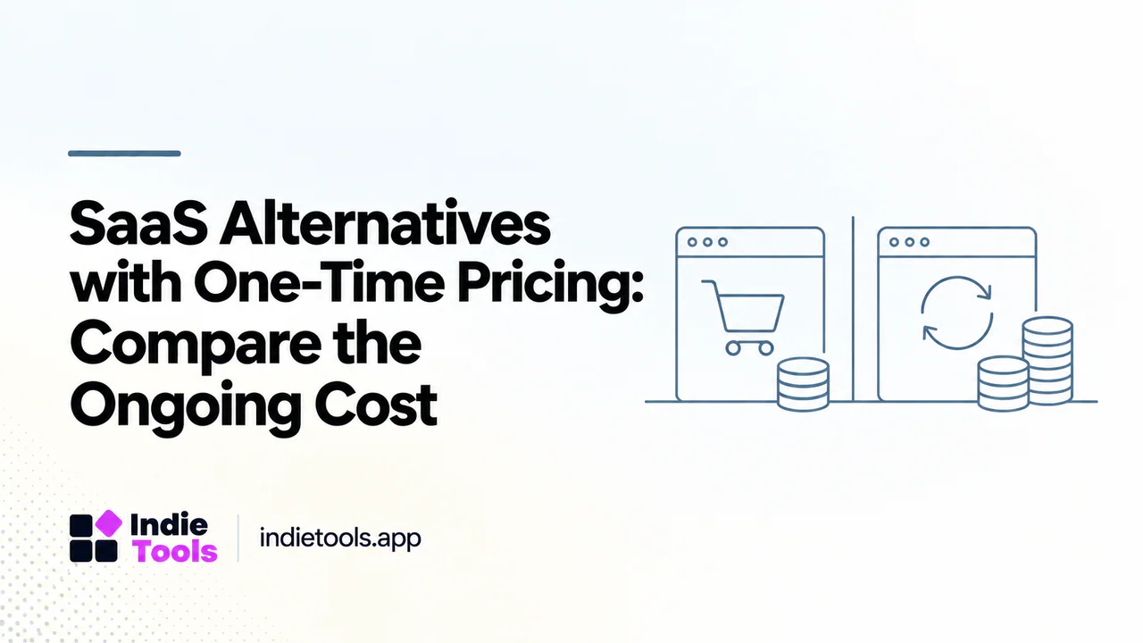 SaaS Alternatives with One-Time Pricing: Compare the Ongoing Cost — IndieTools guide