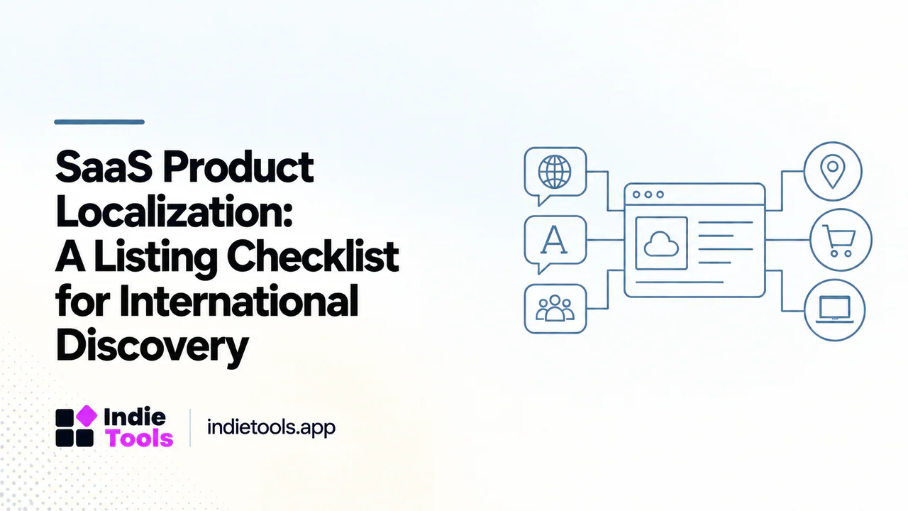 SaaS Product Localization: A Listing Checklist for International Discovery — IndieTools guide