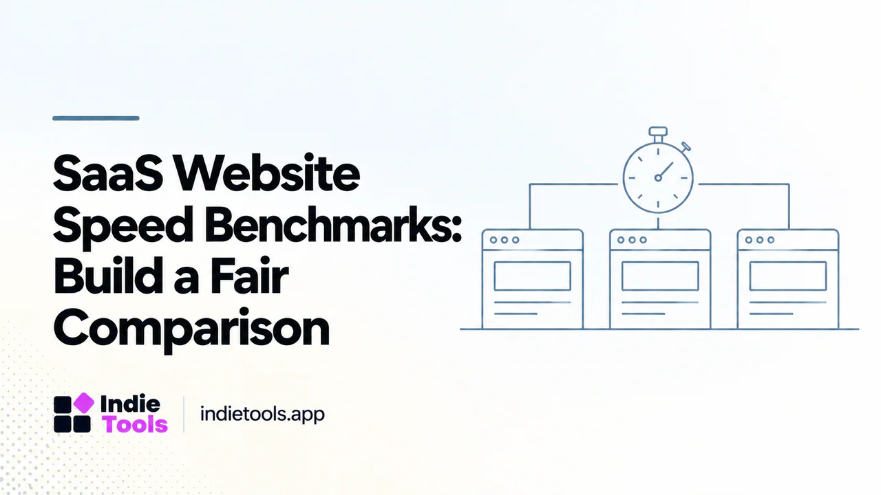 SaaS Website Speed Benchmarks: Build a Fair Comparison — IndieTools guide