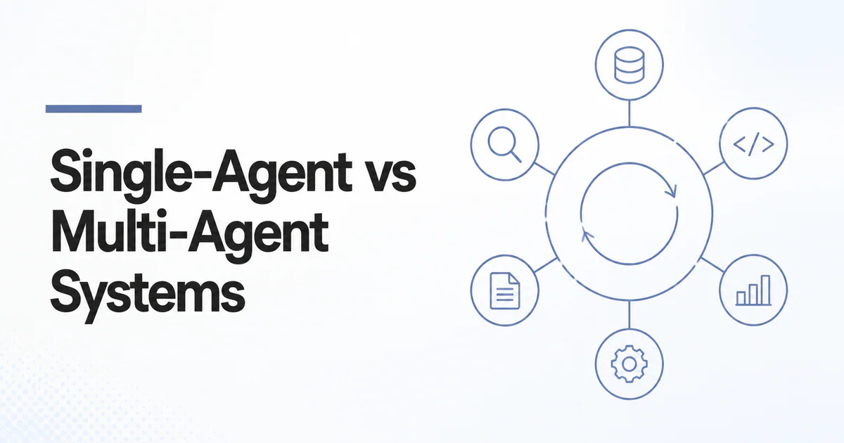 Single Agent vs Multi Agent Systems article cover