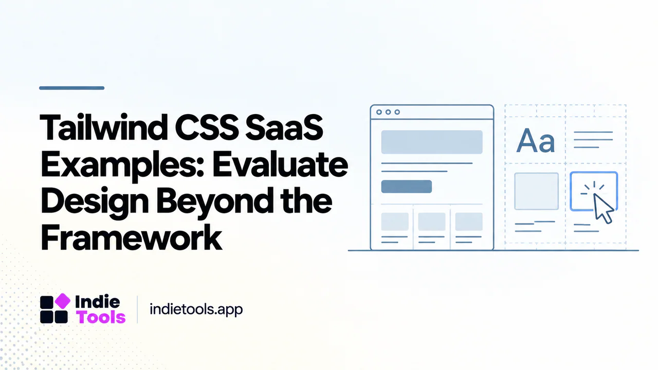 Tailwind CSS SaaS Examples: Evaluate Design Beyond the Framework — IndieTools guide