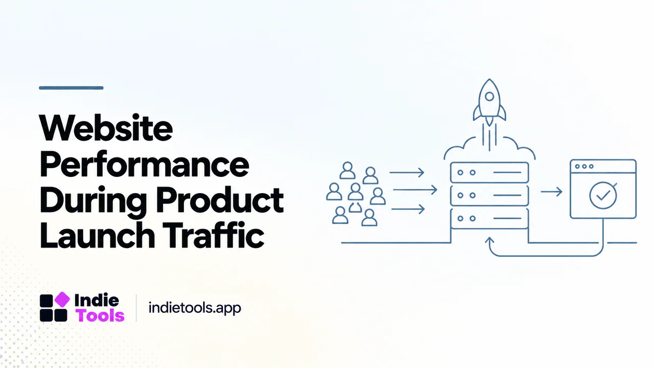 Website Performance During Product Launch Traffic — IndieTools guide