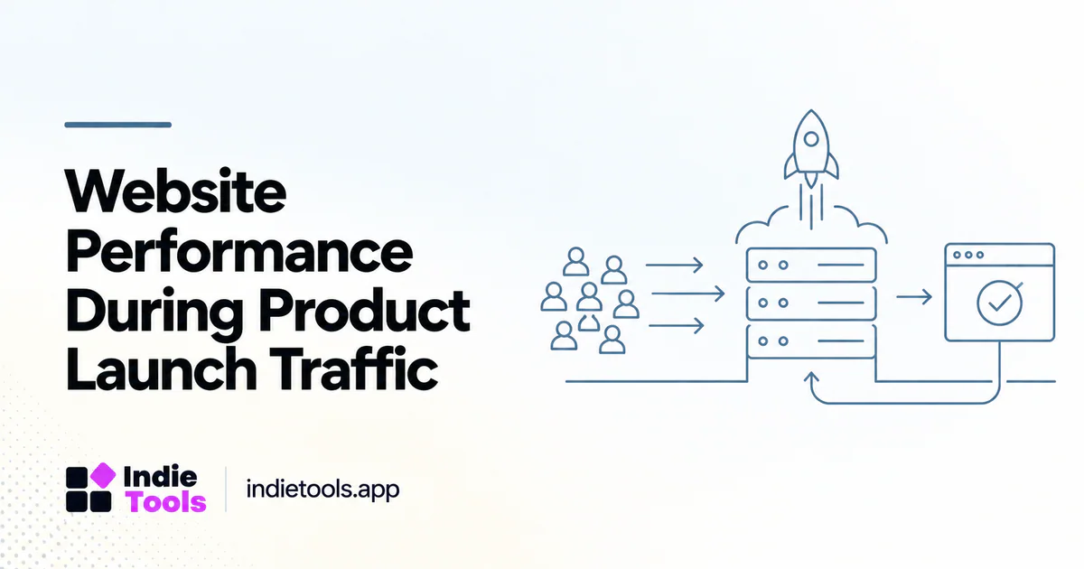 Website Performance During Product Launch Traffic — IndieTools guide