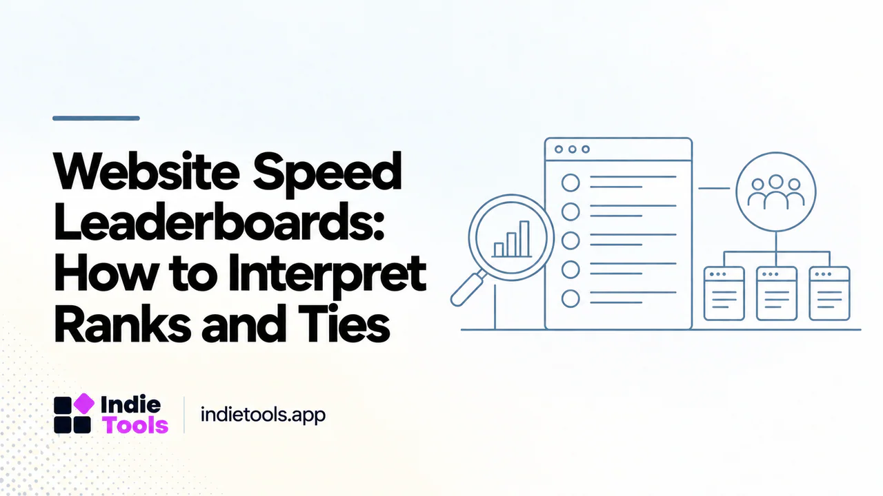 Website Speed Leaderboards: How to Interpret Ranks and Ties — IndieTools guide