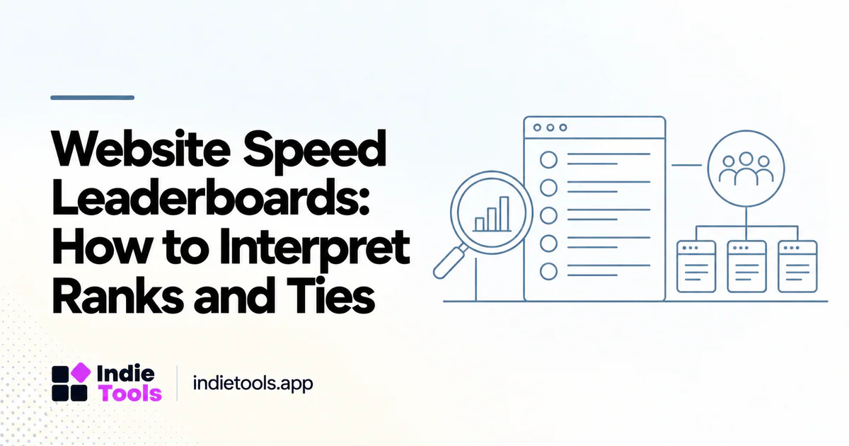 Website Speed Leaderboards: How to Interpret Ranks and Ties — IndieTools guide