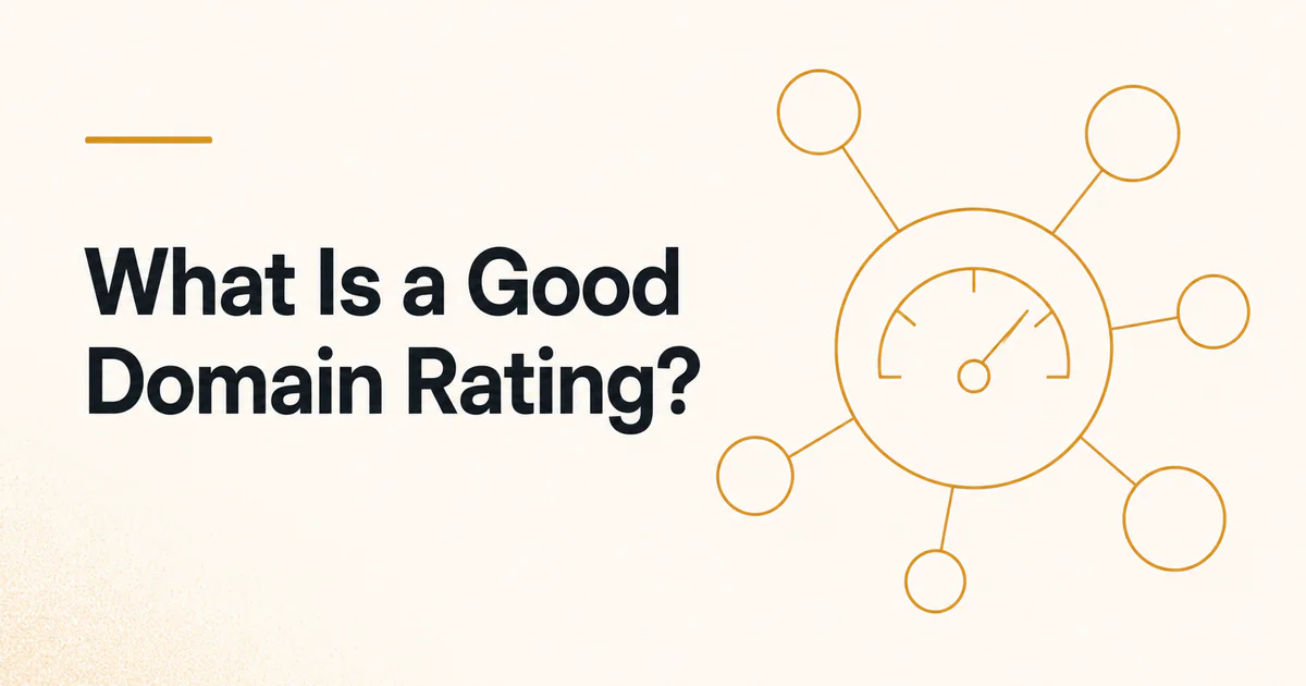 What Is a Good Domain Rating article cover