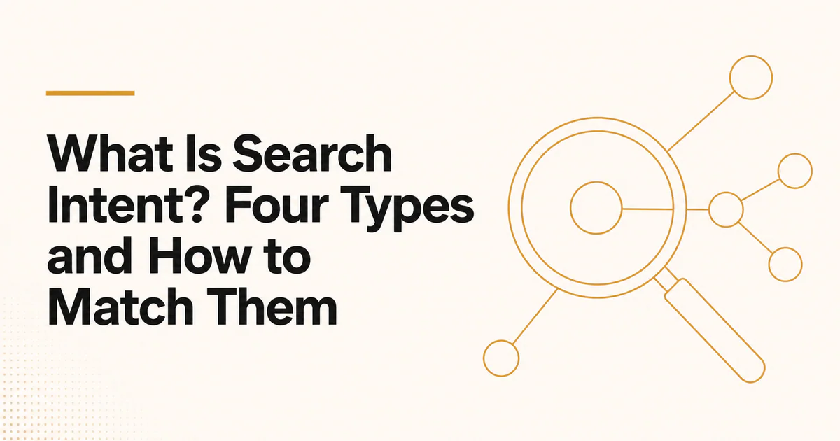 What Is Search Intent Four Types and How