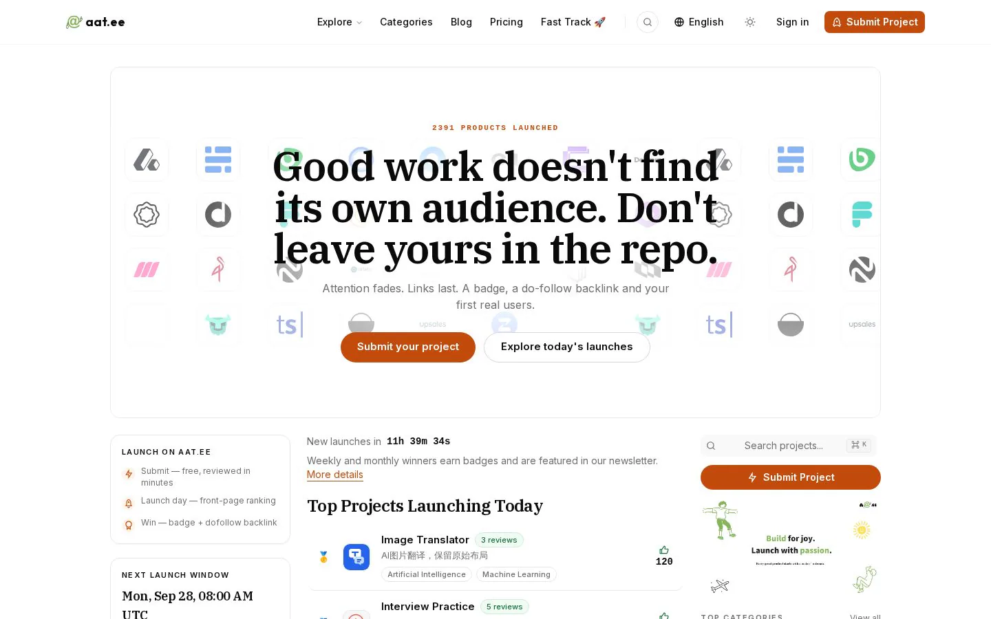 aat.ee website homepage