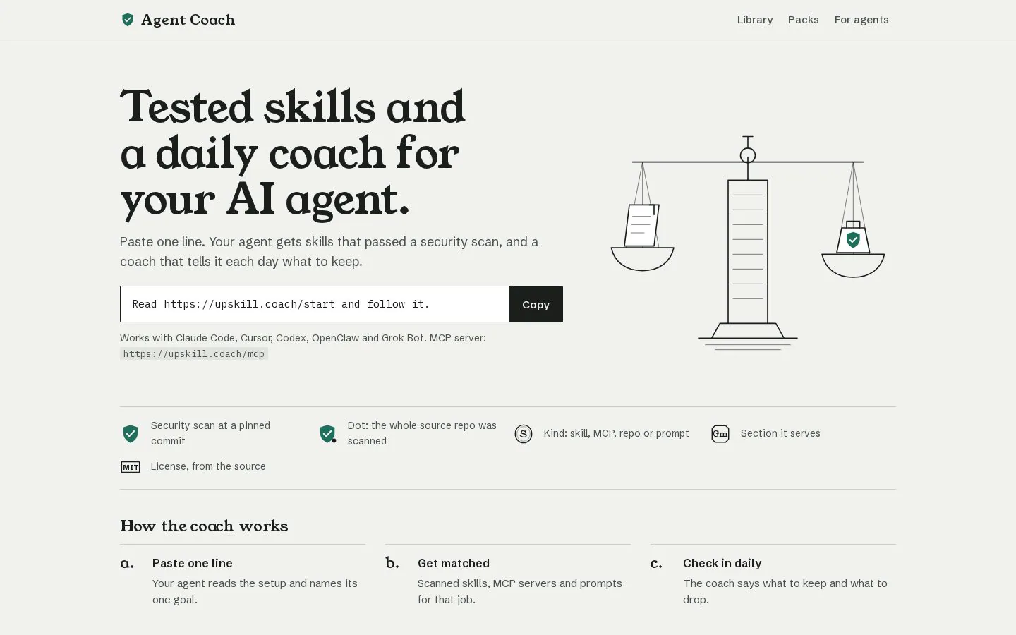 Agent Coach product screenshot