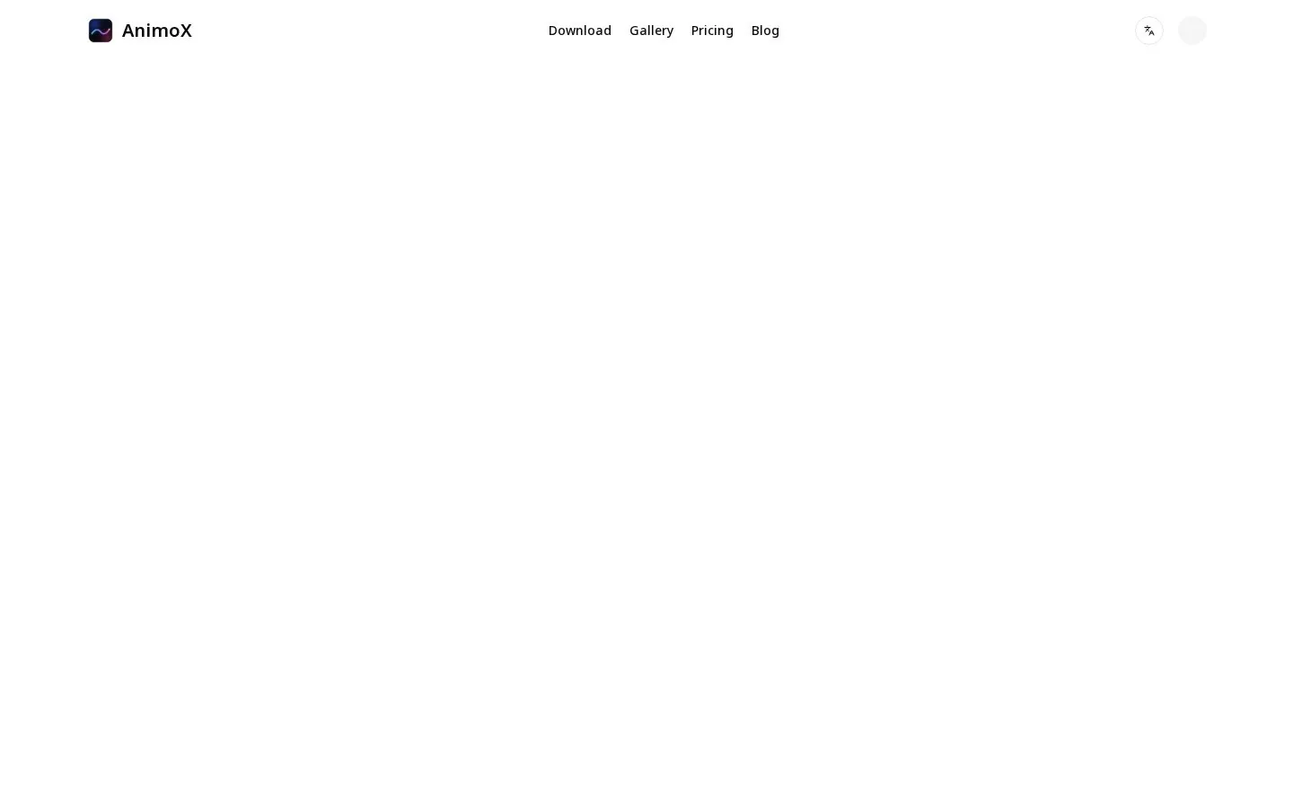 AnimoX website homepage