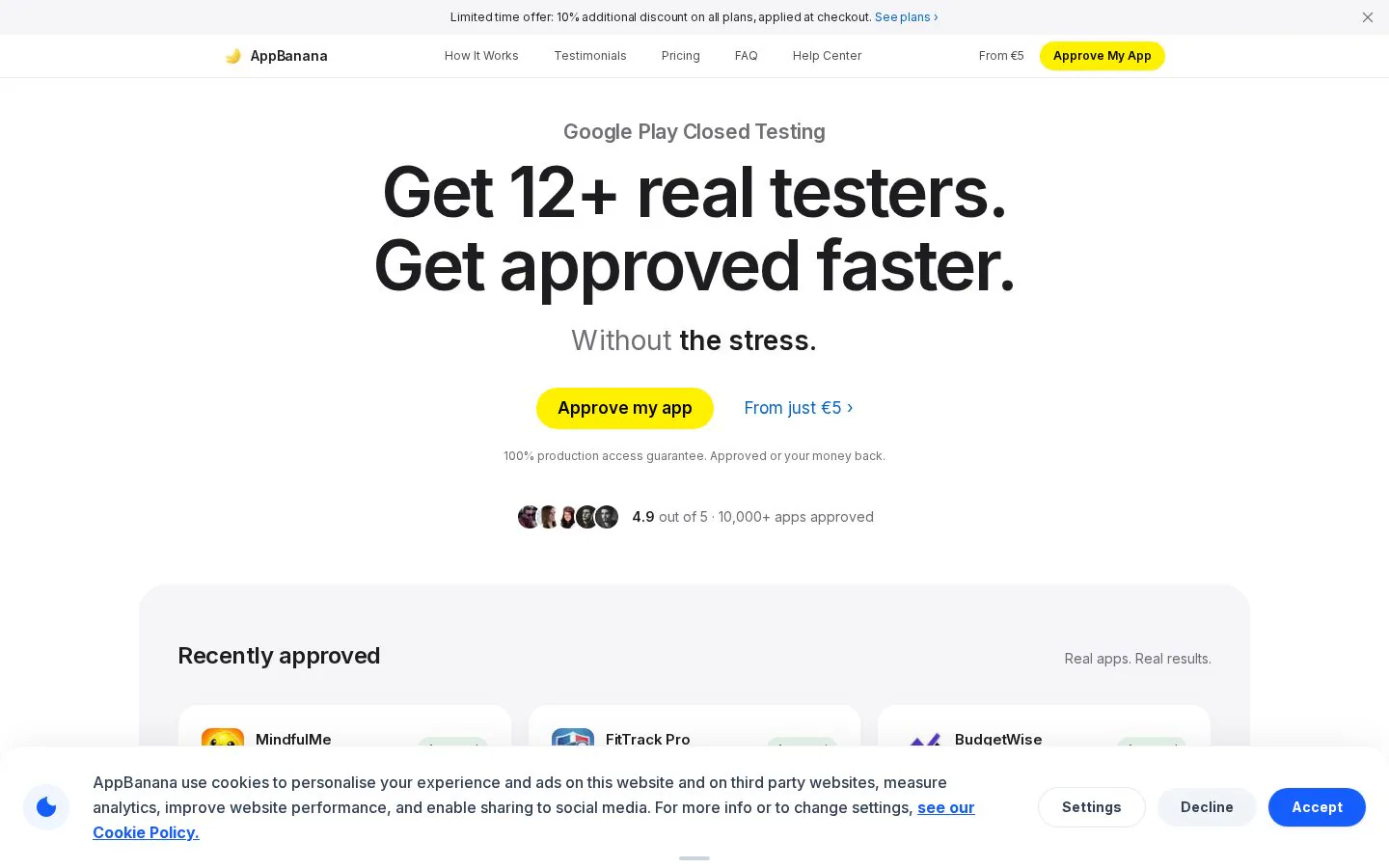 AppBanana website homepage