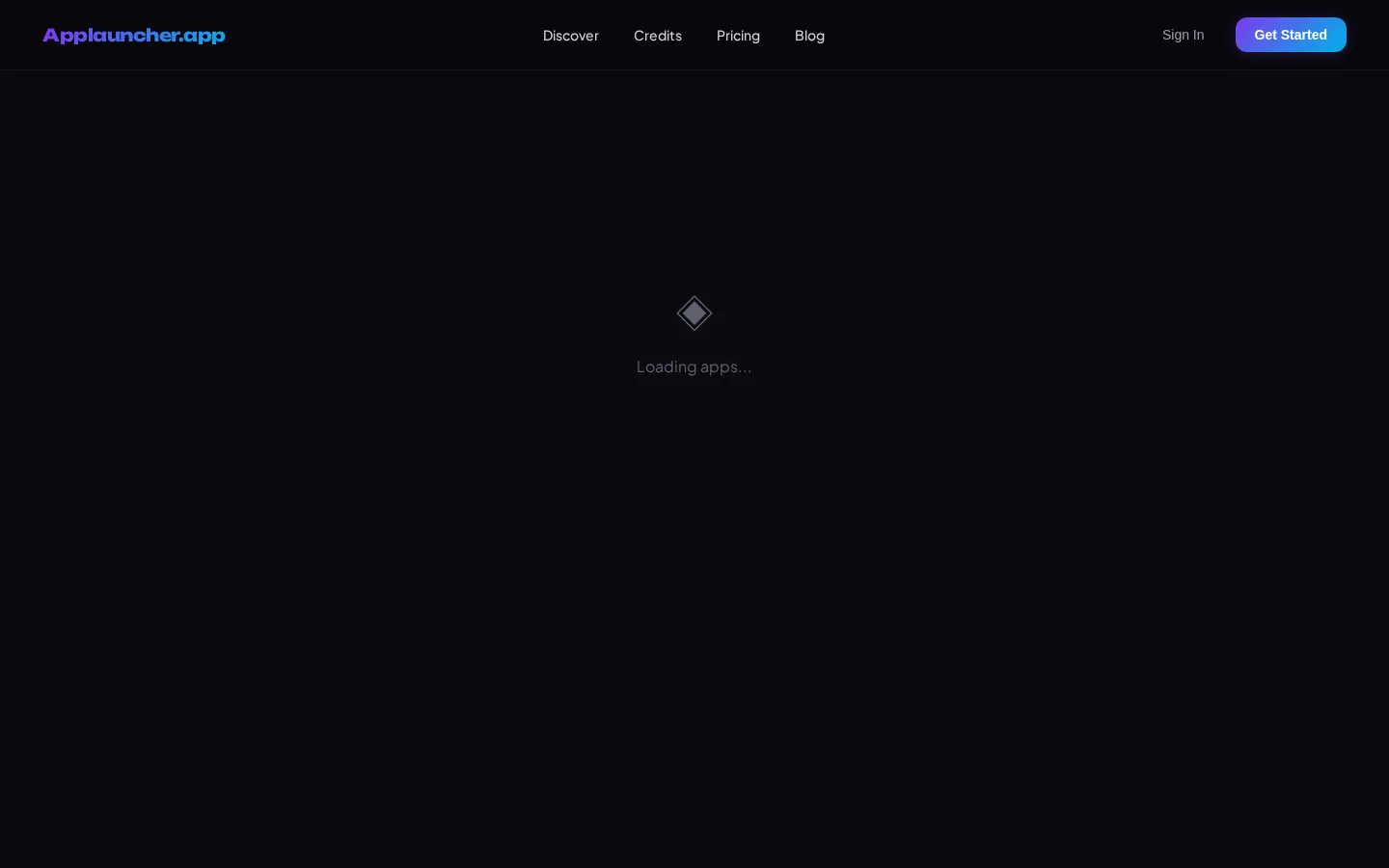 Applauncher website homepage