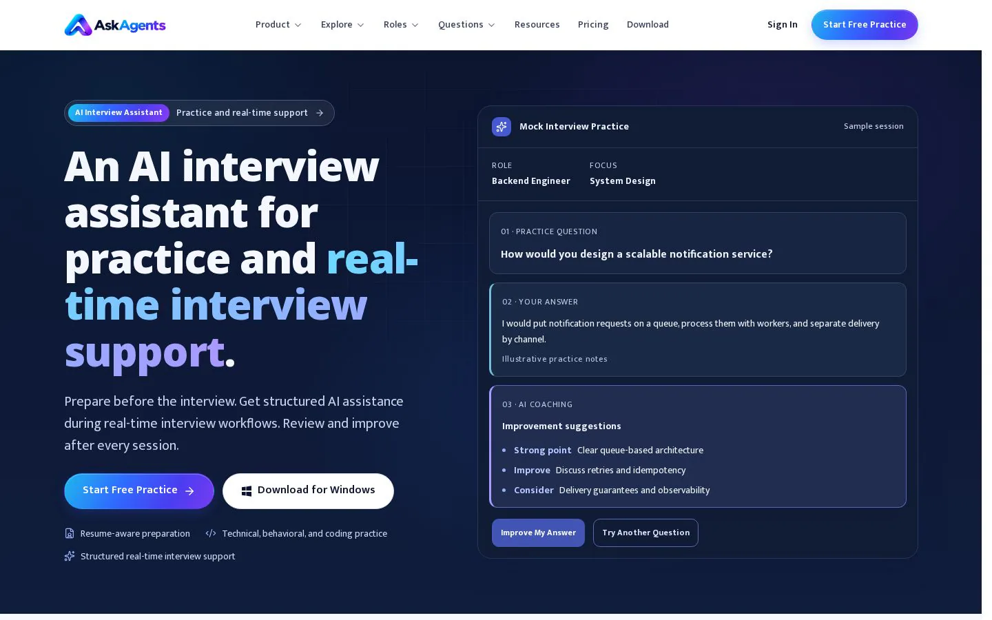 Homepage of askagents.net