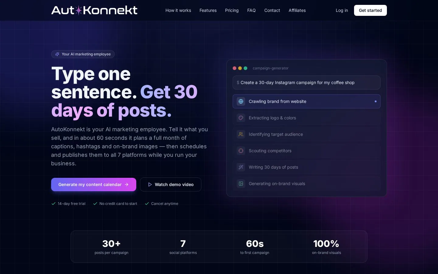 AutoKonnekt website homepage