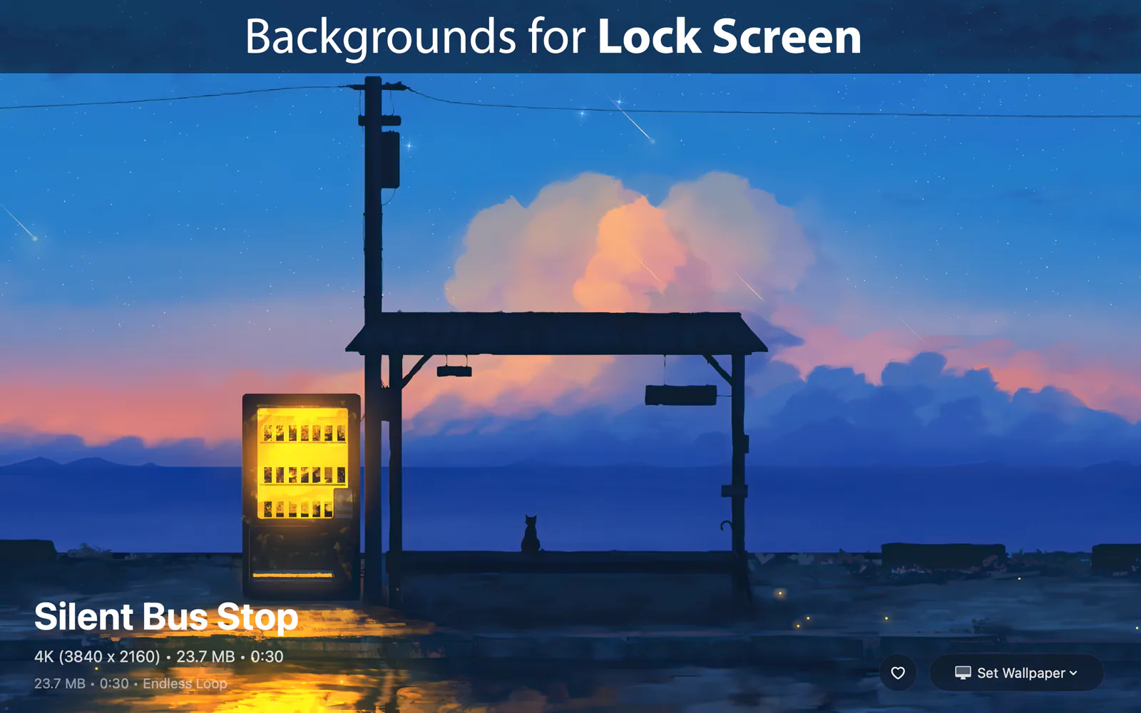 Backspace: macOS Live Wallpapers screenshot on IndieTools