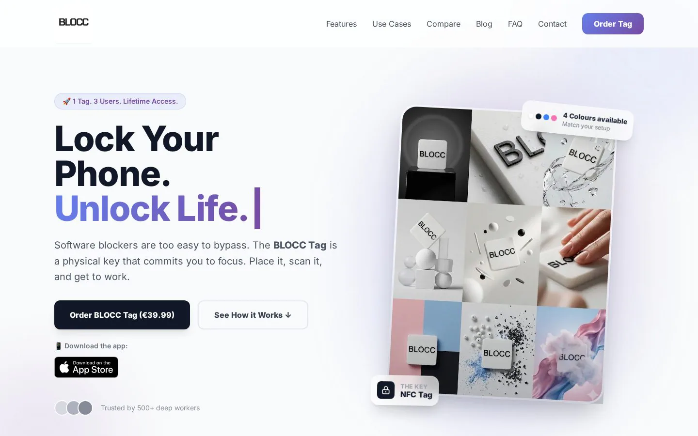 BLOCC website homepage
