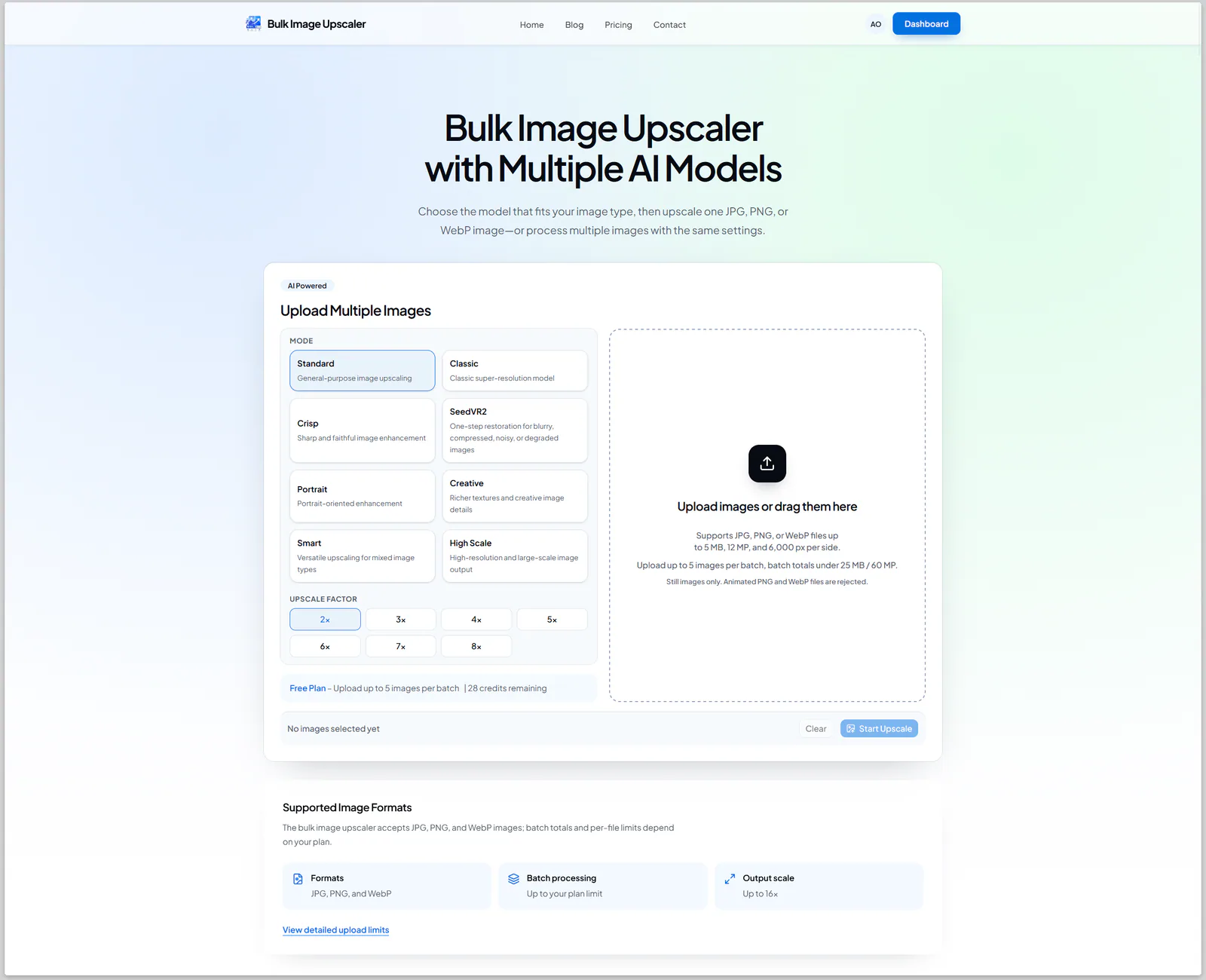 Bulk Image Upscaler with Multiple AI Models product screenshot 1