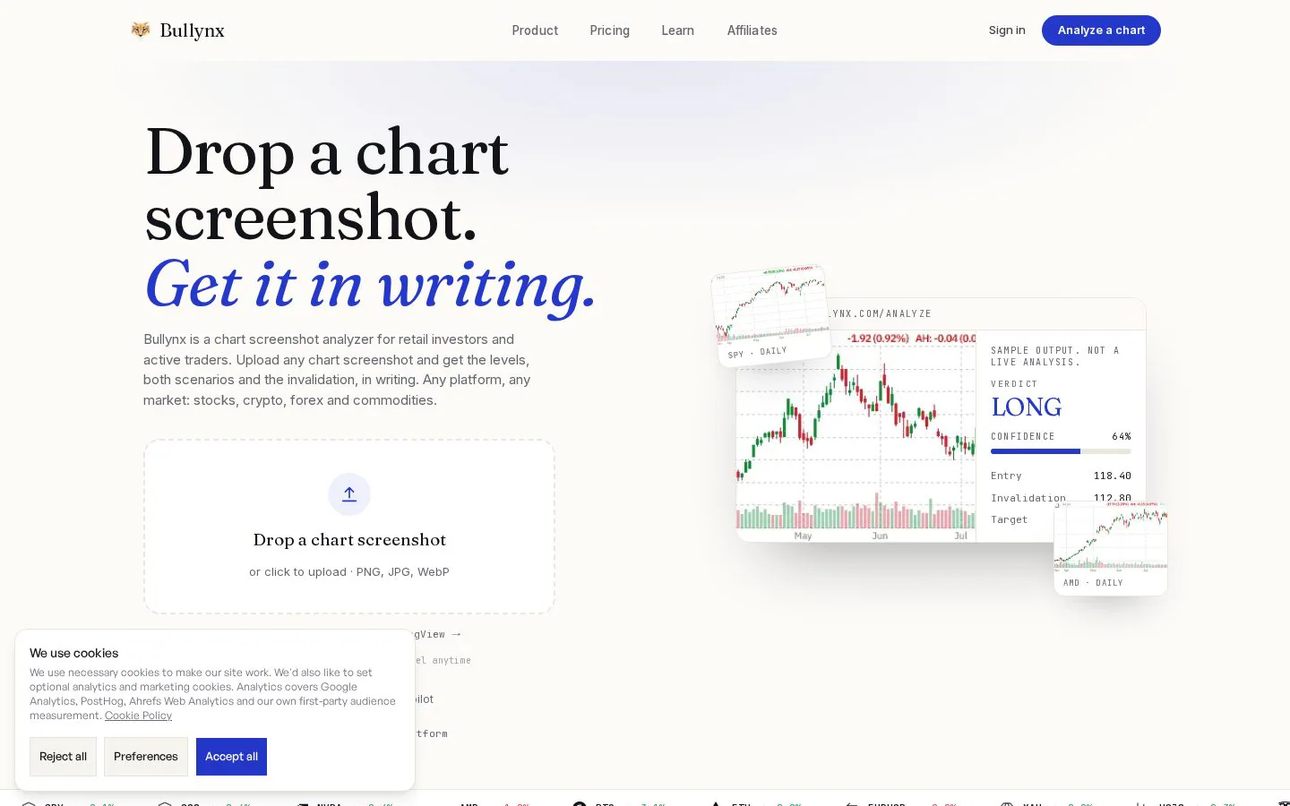 Homepage of bullynx.com