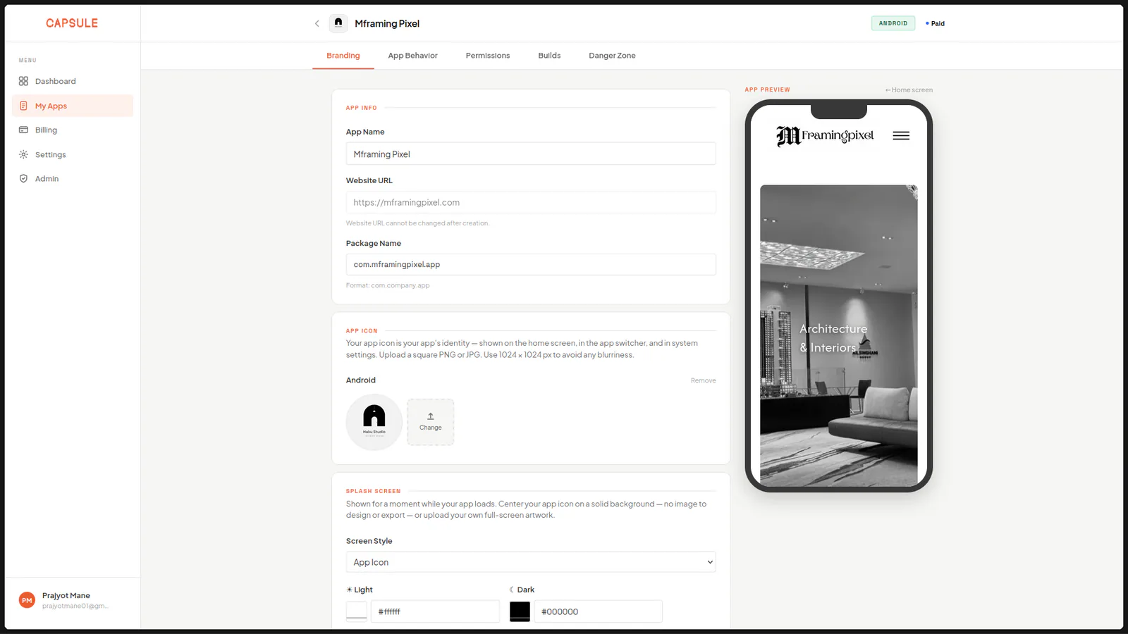 Capsule screenshot on IndieTools