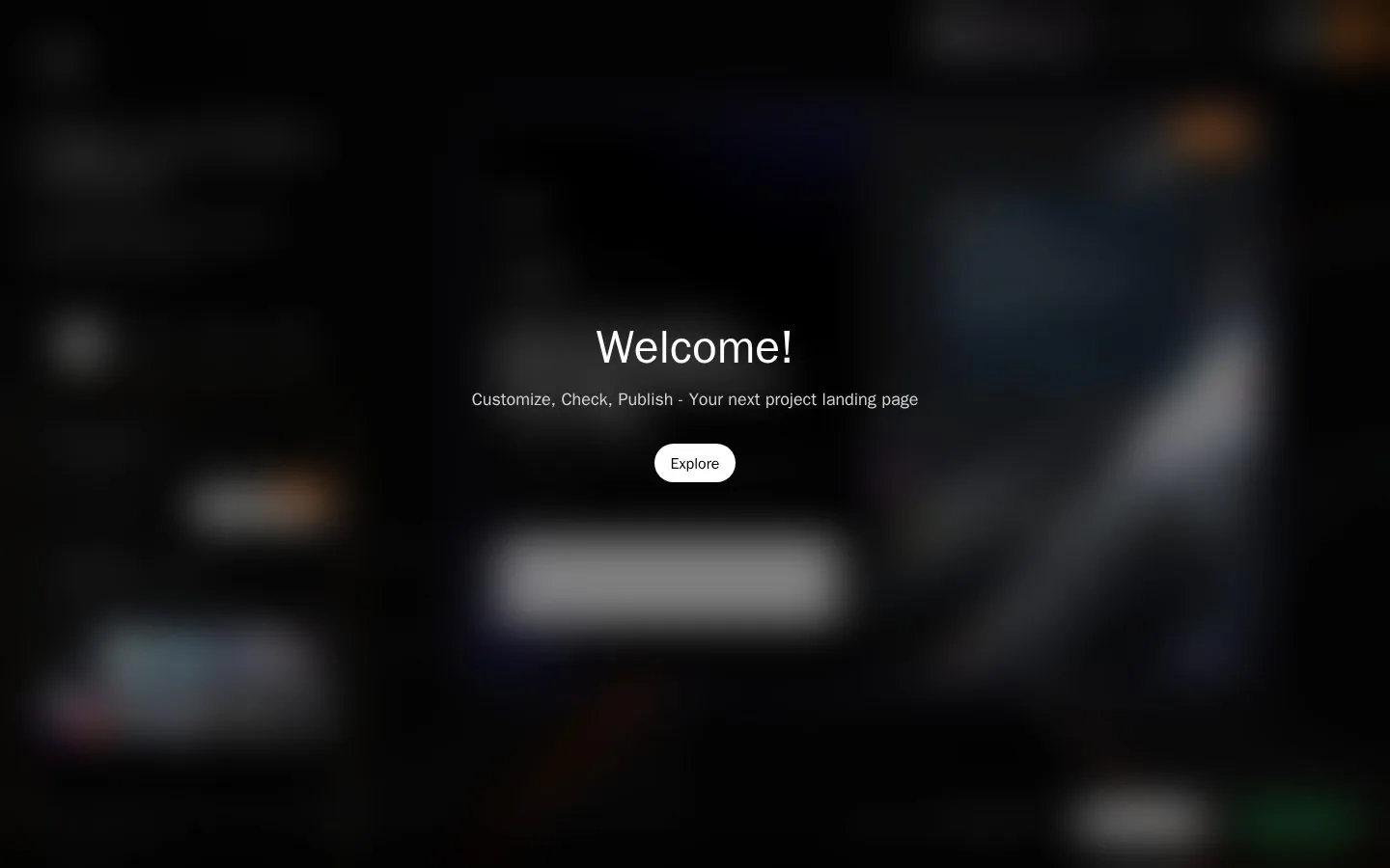 Custom Waitlist website homepage