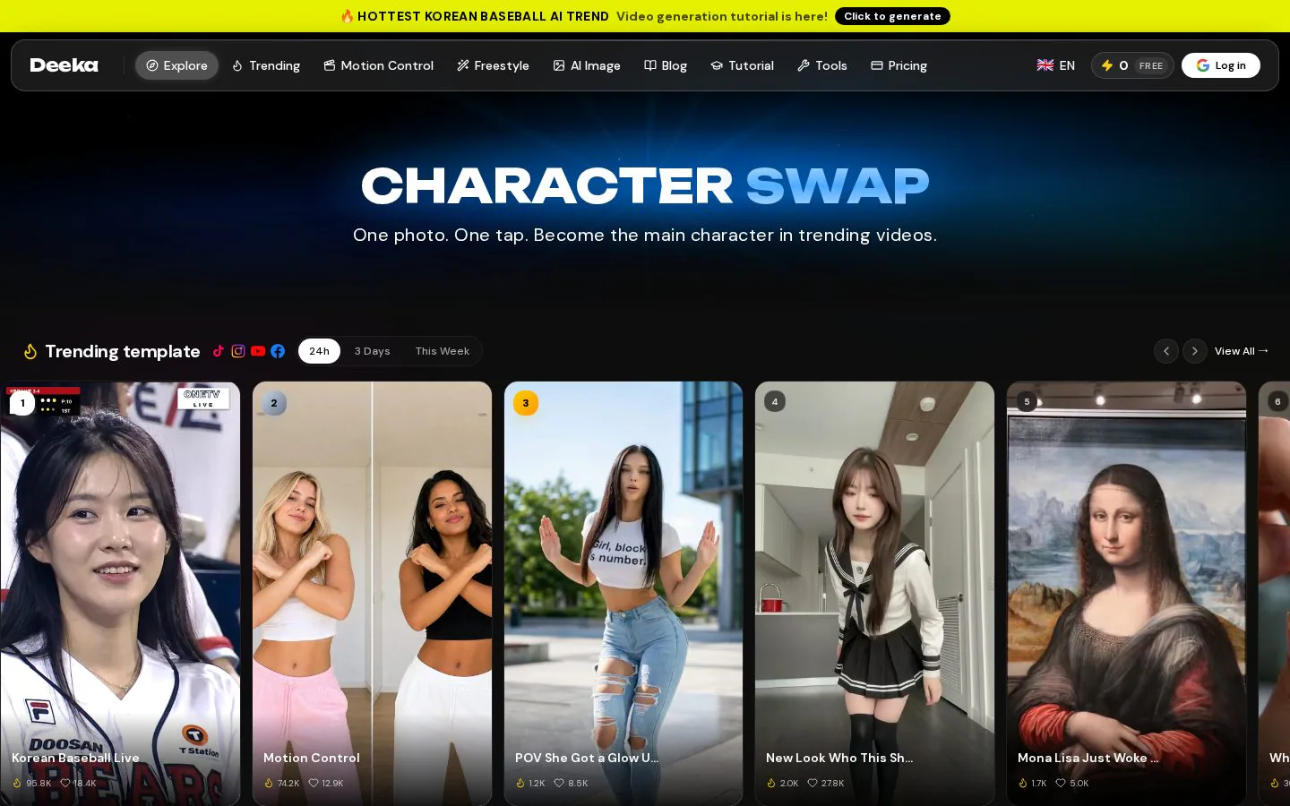Deeka.ai website homepage