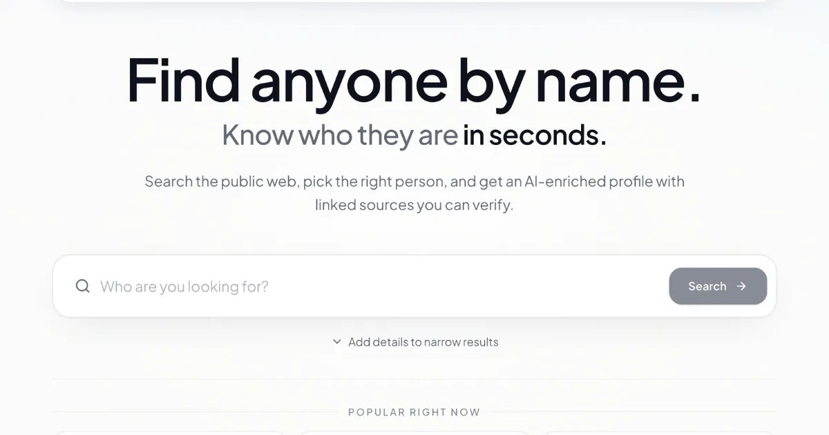 DeepSearch product screenshot