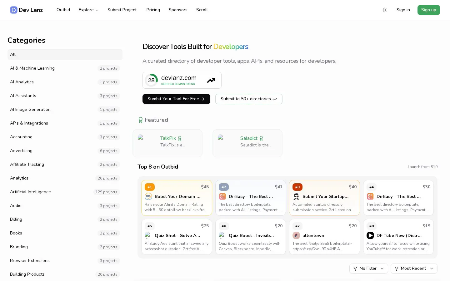 Dev Lanz product screenshot