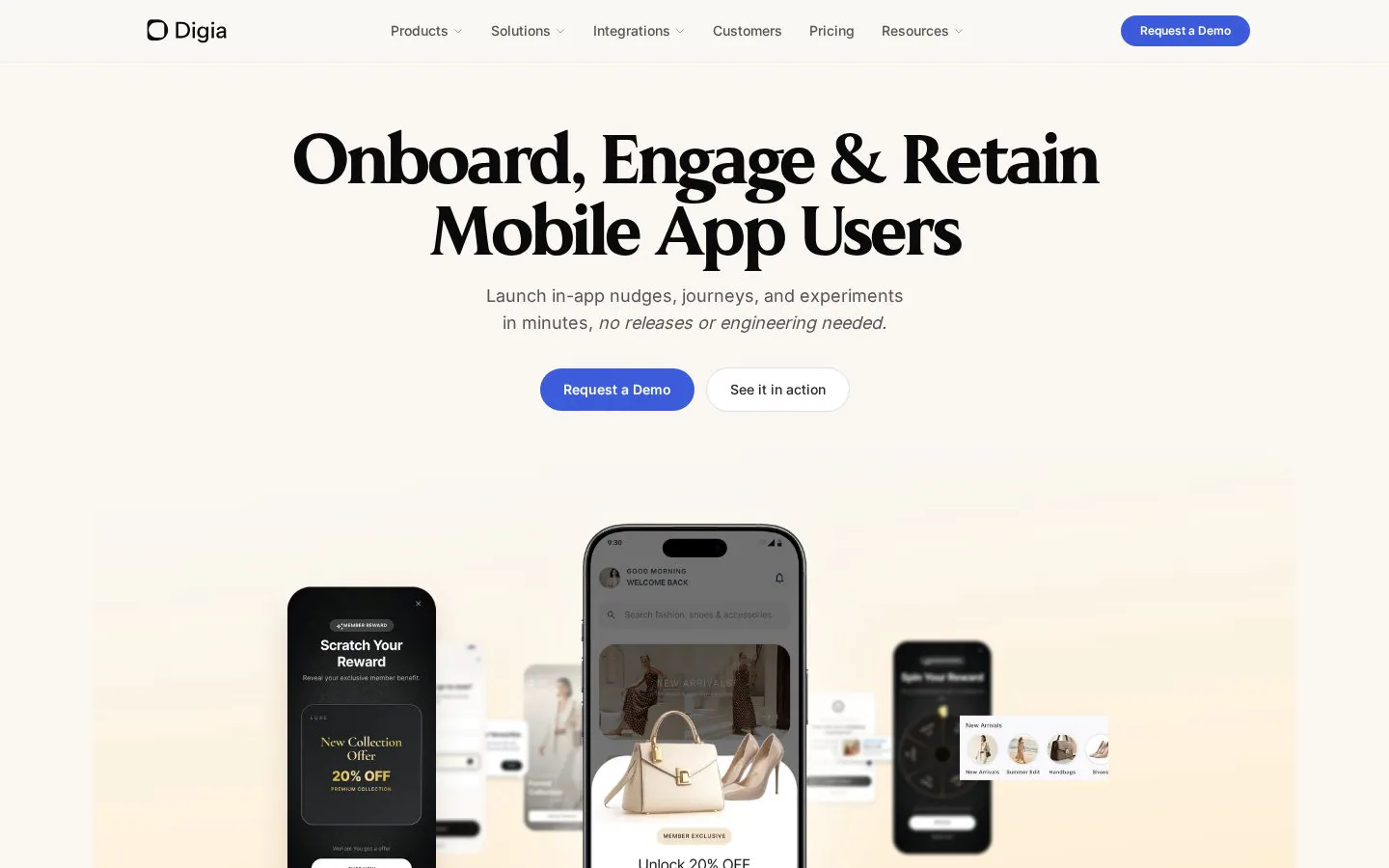 Digia website homepage