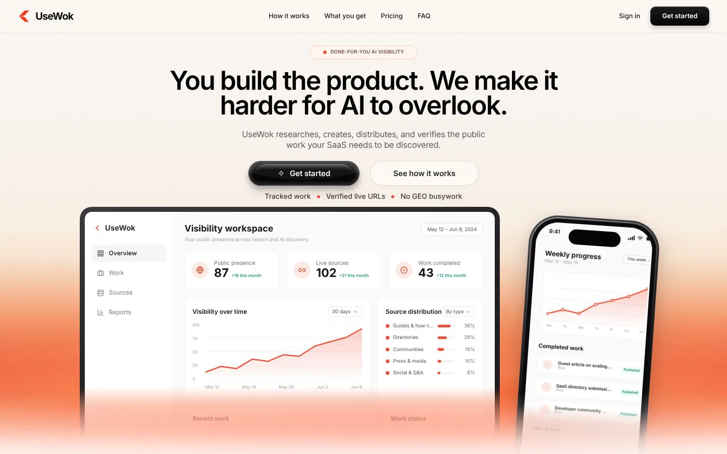 Done-for-You SaaS Presence for Search and AI website homepage