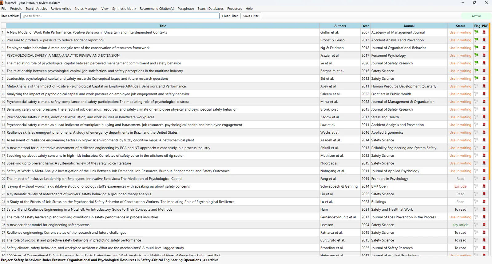 EssentAI product screenshot