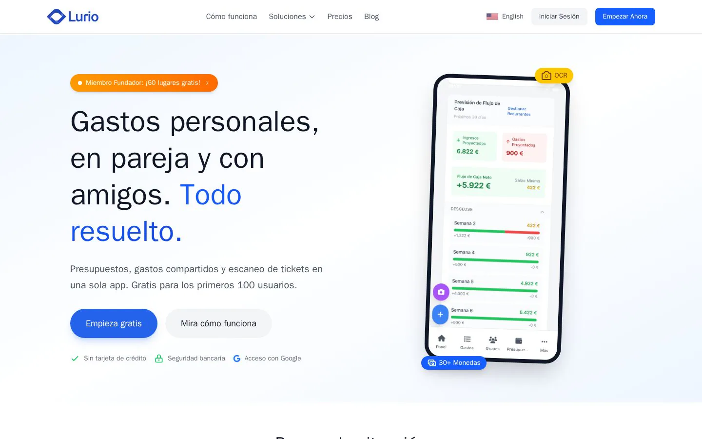 ExpenseManager website homepage