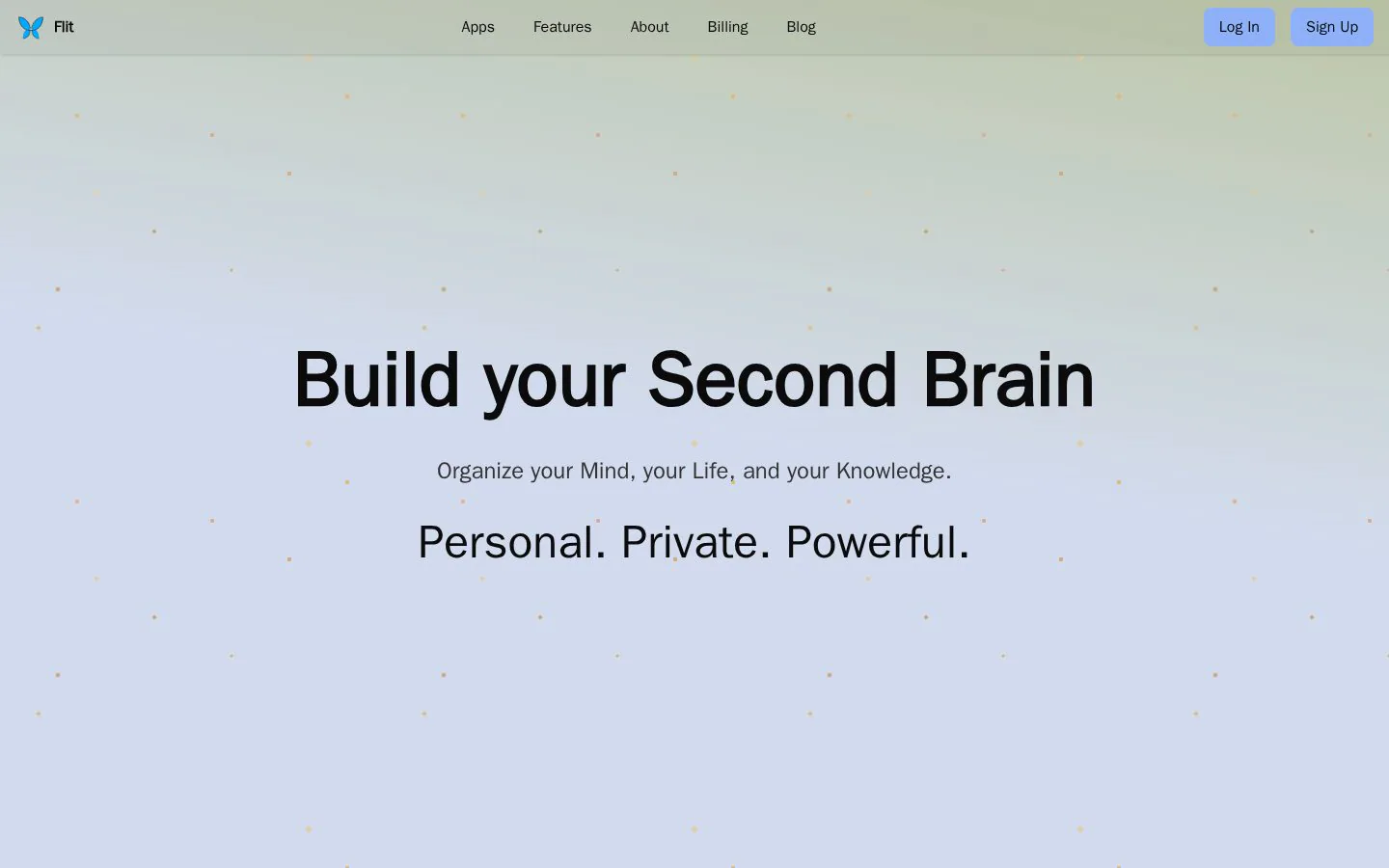 Flit - PKM website homepage