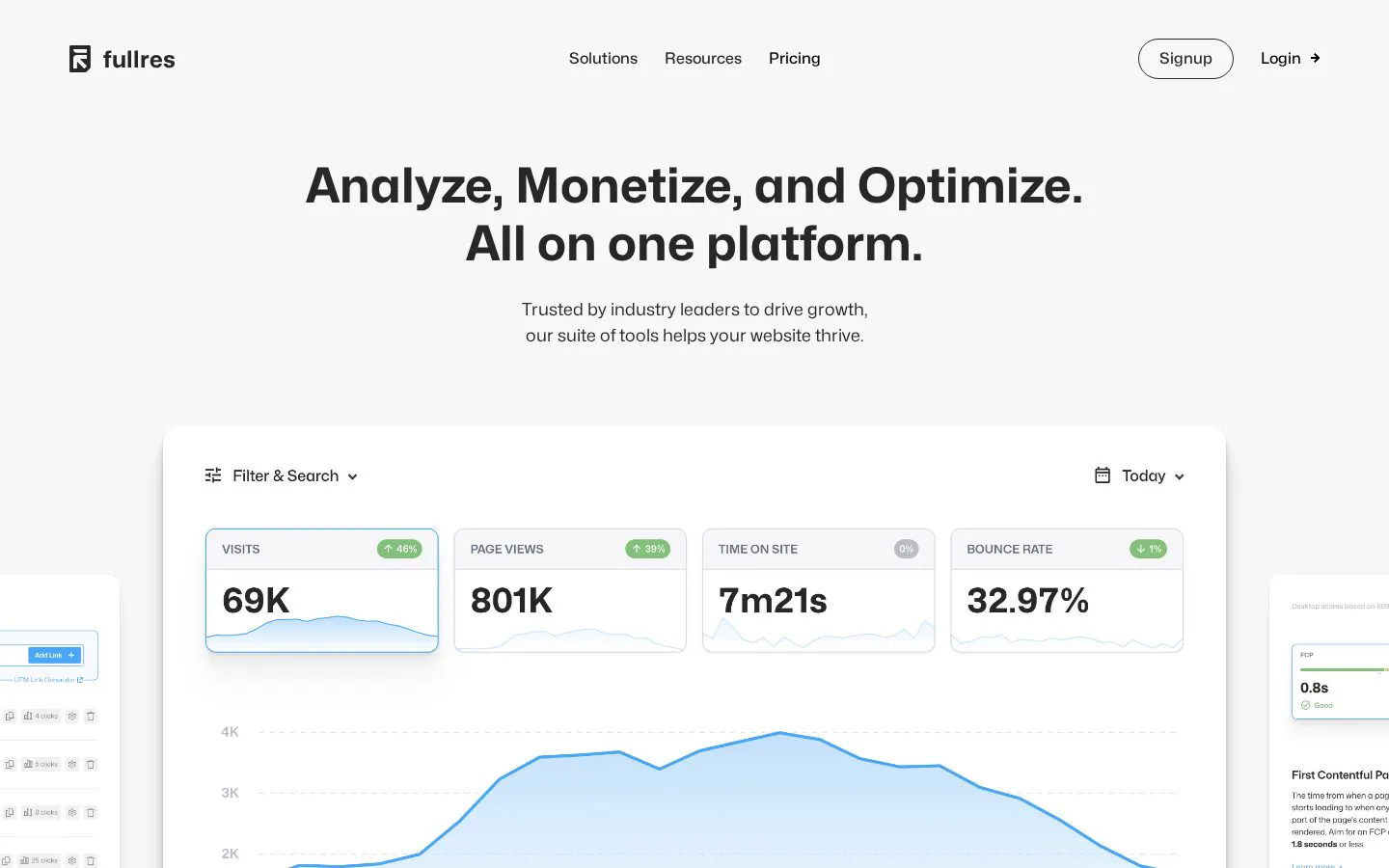 fullres website homepage