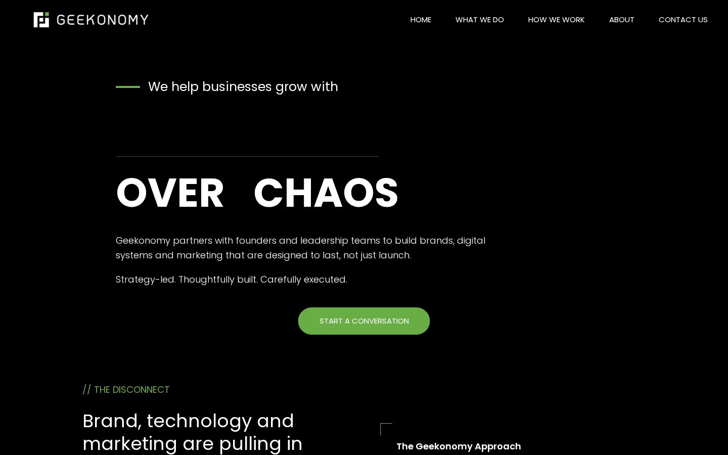 Homepage of thegeekonomy.com