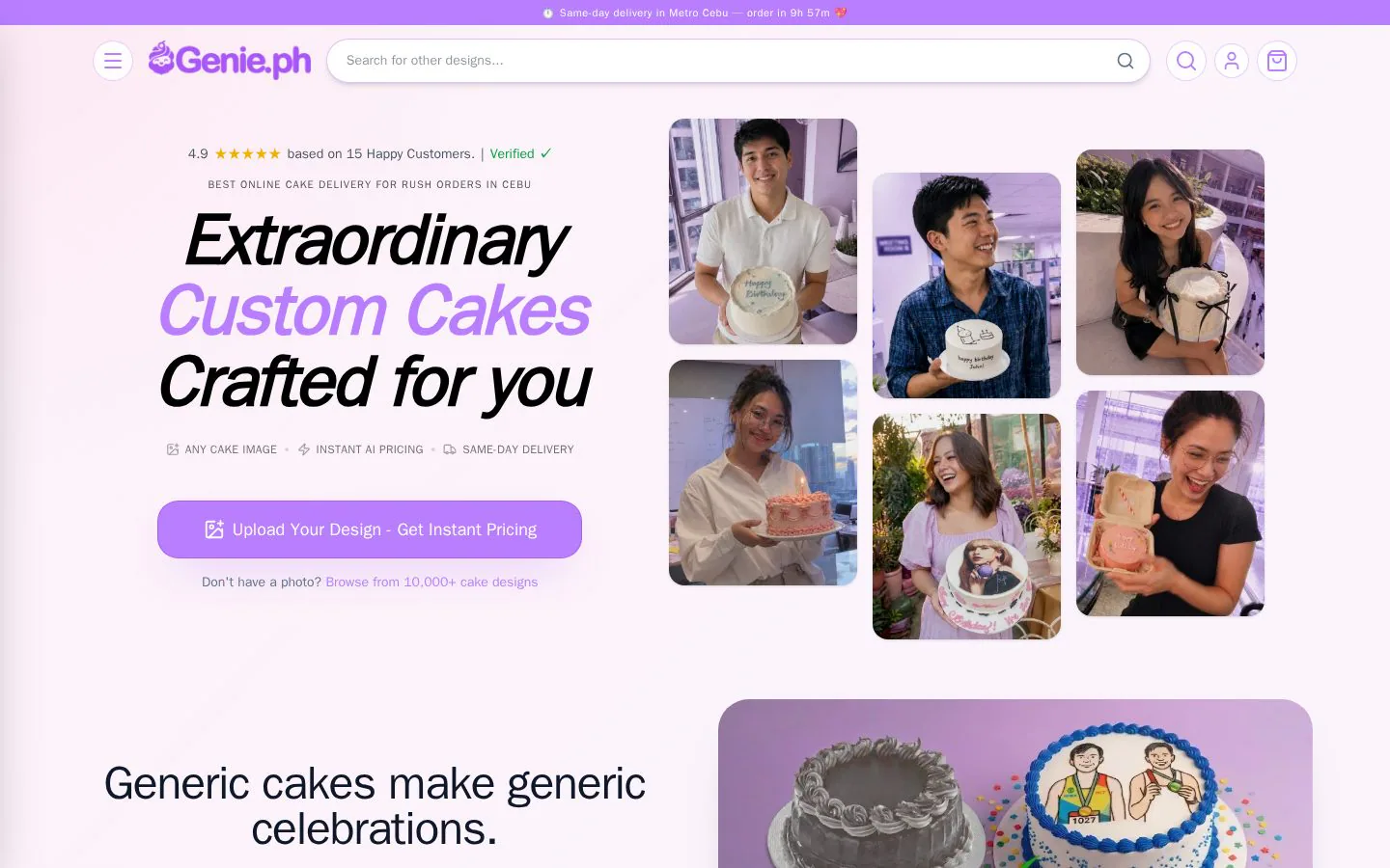 Genie.ph website homepage