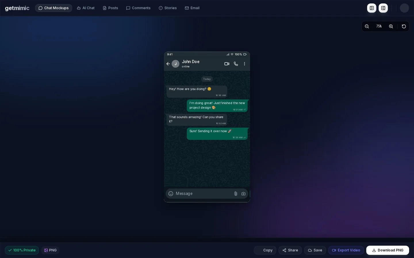 GetMimic website homepage